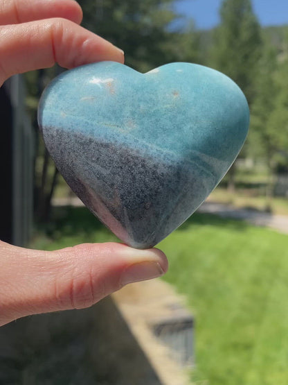 Blue Trolleite Heart - 31A