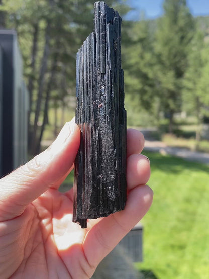 Black Tourmaline with Mica Free Form - 8