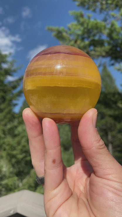 Yellow Fluorite Sphere - 183