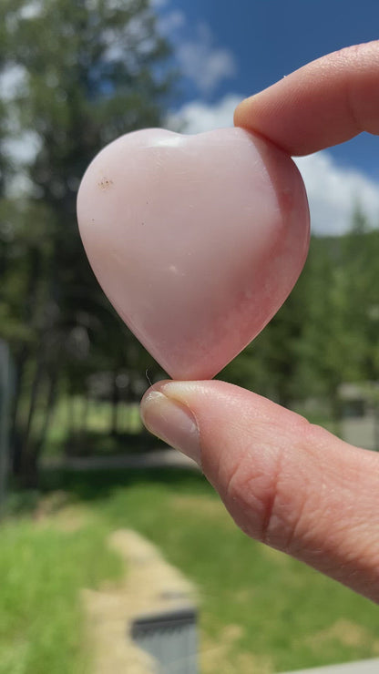 Pink Opal Heart - 21A