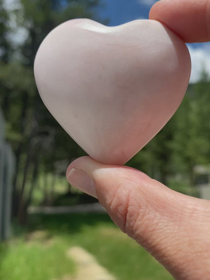 Pink Opal Heart - 43