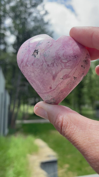 Rhodonite Heart - 31