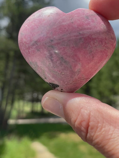 Rhodonite Heart - 20