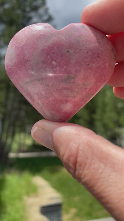 Rhodonite Heart - 19