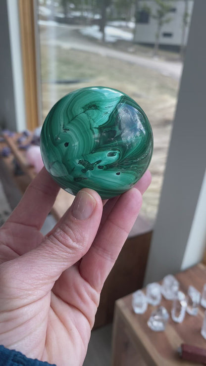 Malachite Sphere - 219