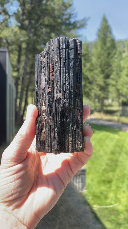 Black Tourmaline with Mica Free Form - 43