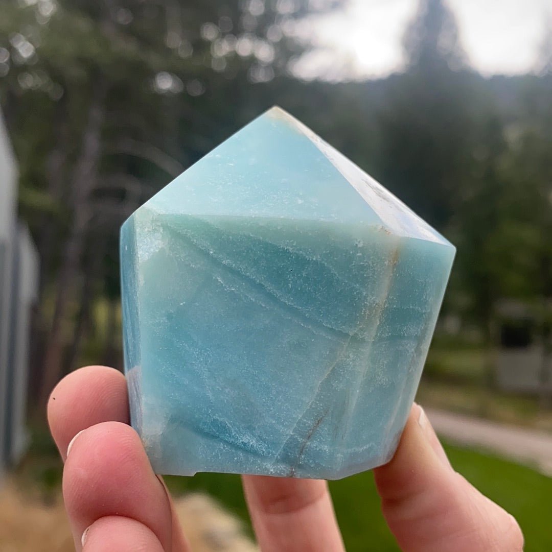 Blue Amazonite Tower - 51 - Starseed Collective