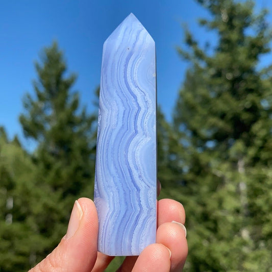 Blue Lace Agate Tower - 129 - Starseed Collective