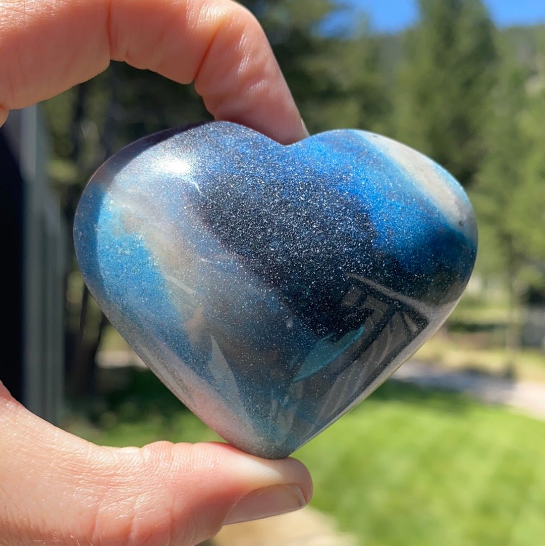 Blue Trolleite Heart - 23B - Starseed Collective