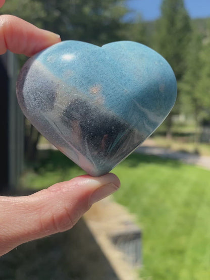 Blue Trolleite Heart - 31B