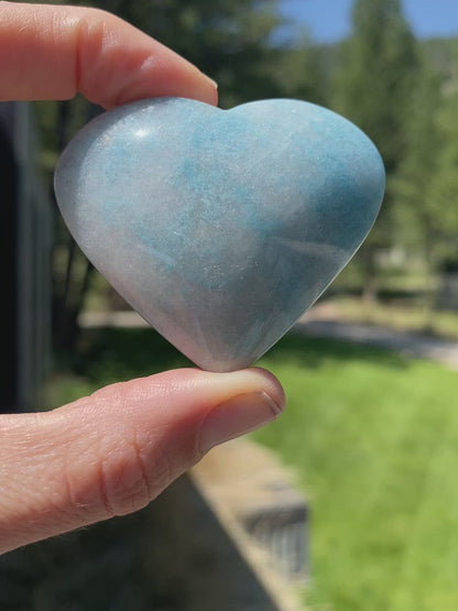 Blue Trolleite Heart - 12