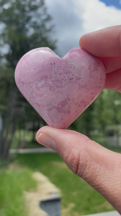 Rhodonite Heart - 21B
