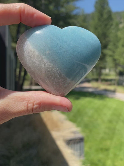Blue Trolleite Heart - 28