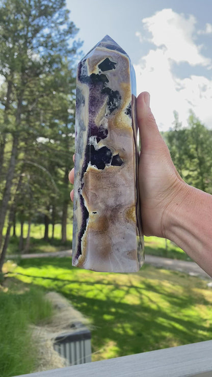 Purple Fluorite Tower - 501