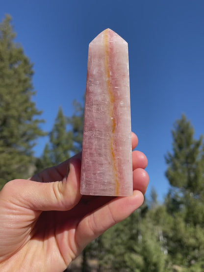 Rose Calcite Tower - 34A