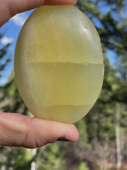 Lemon Calcite Palm - 16B