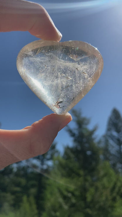 Natural Citrine Heart - 83B