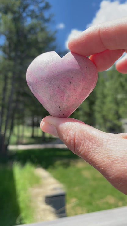 Rhodonite Heart - 16