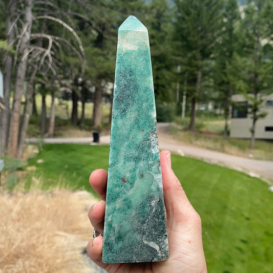 Green Aventurine Tower - 80 - Starseed Collective