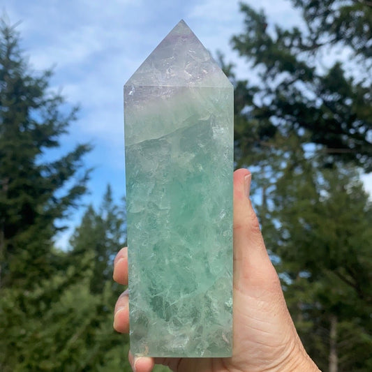 Green Fluorite Tower - 326 - Starseed Collective