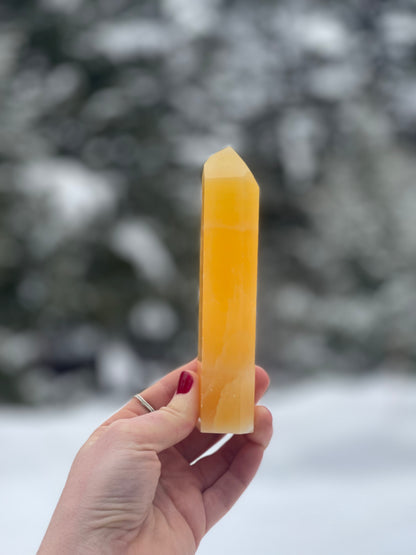 Orange Calcite Tower - 78B