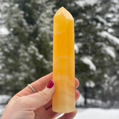 Orange Calcite Tower - 76