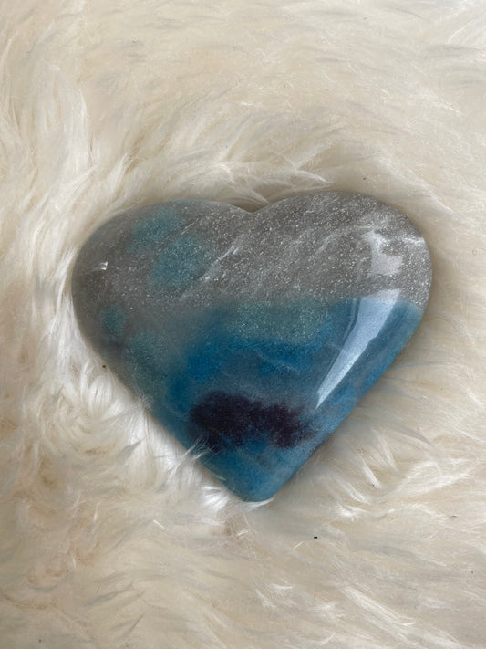 Blue Trolleite Heart - 117