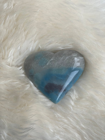 Blue Trolleite Heart - 117