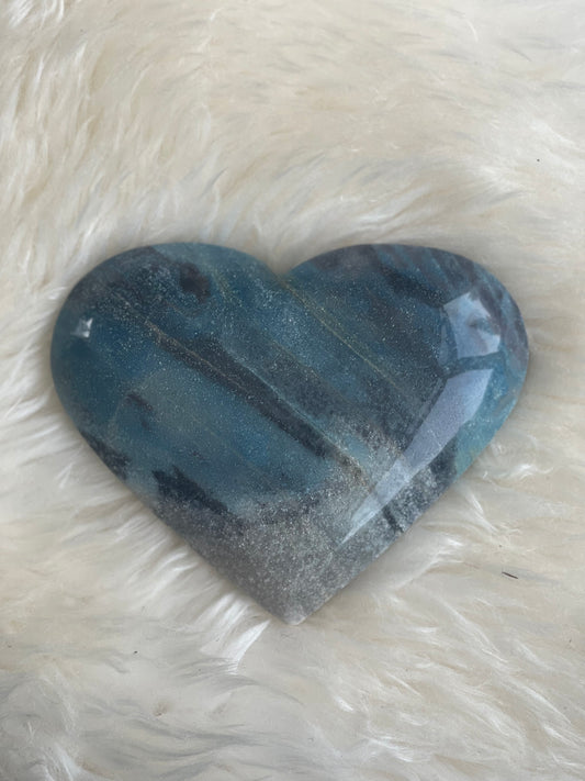 Blue Trolleite Heart - 220