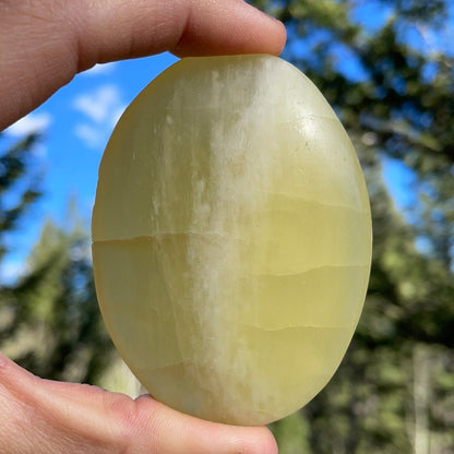 Lemon Calcite Palm - 16B - Starseed Collective