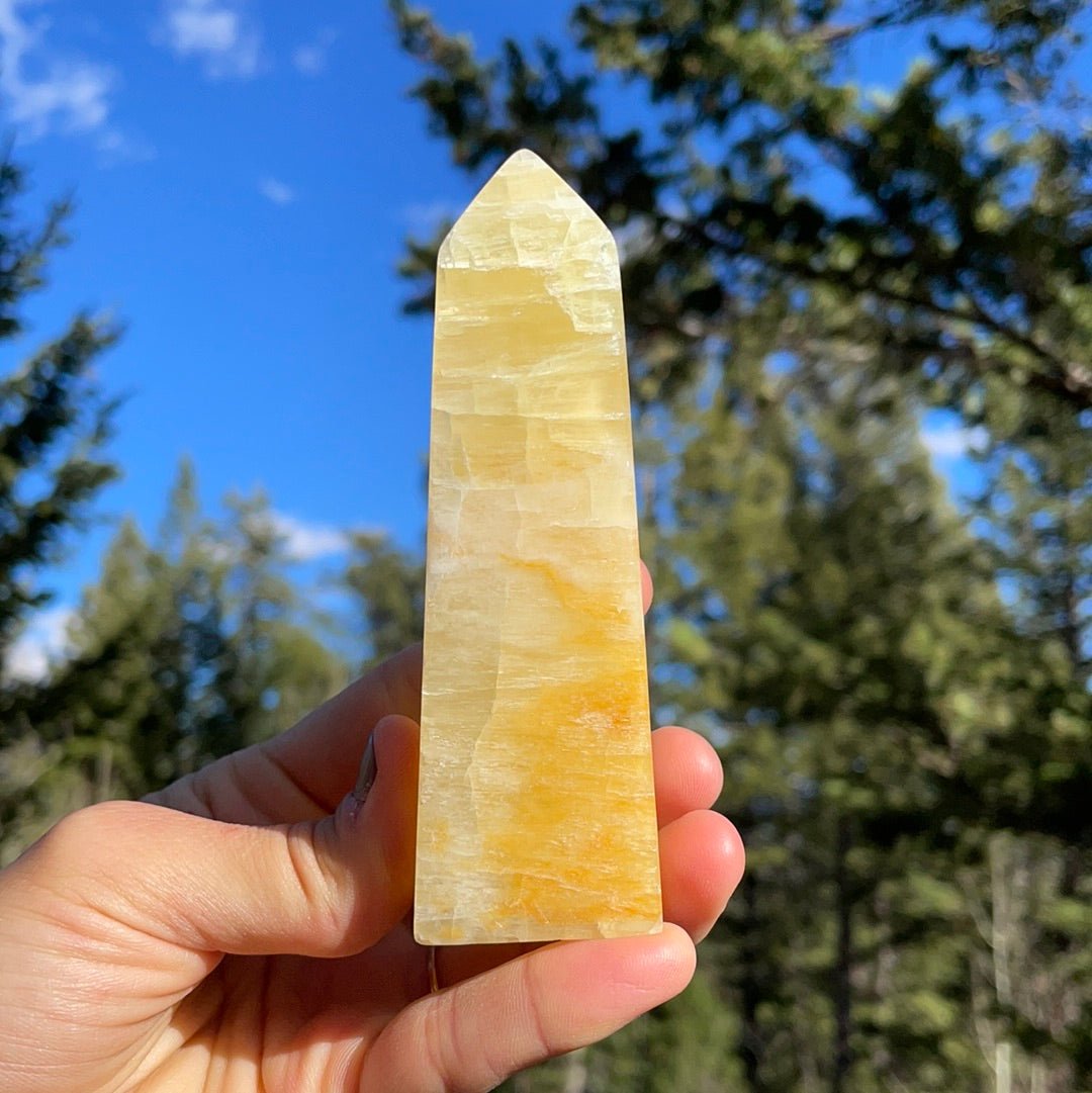 Lemon Calcite Tower - 32 - Starseed Collective