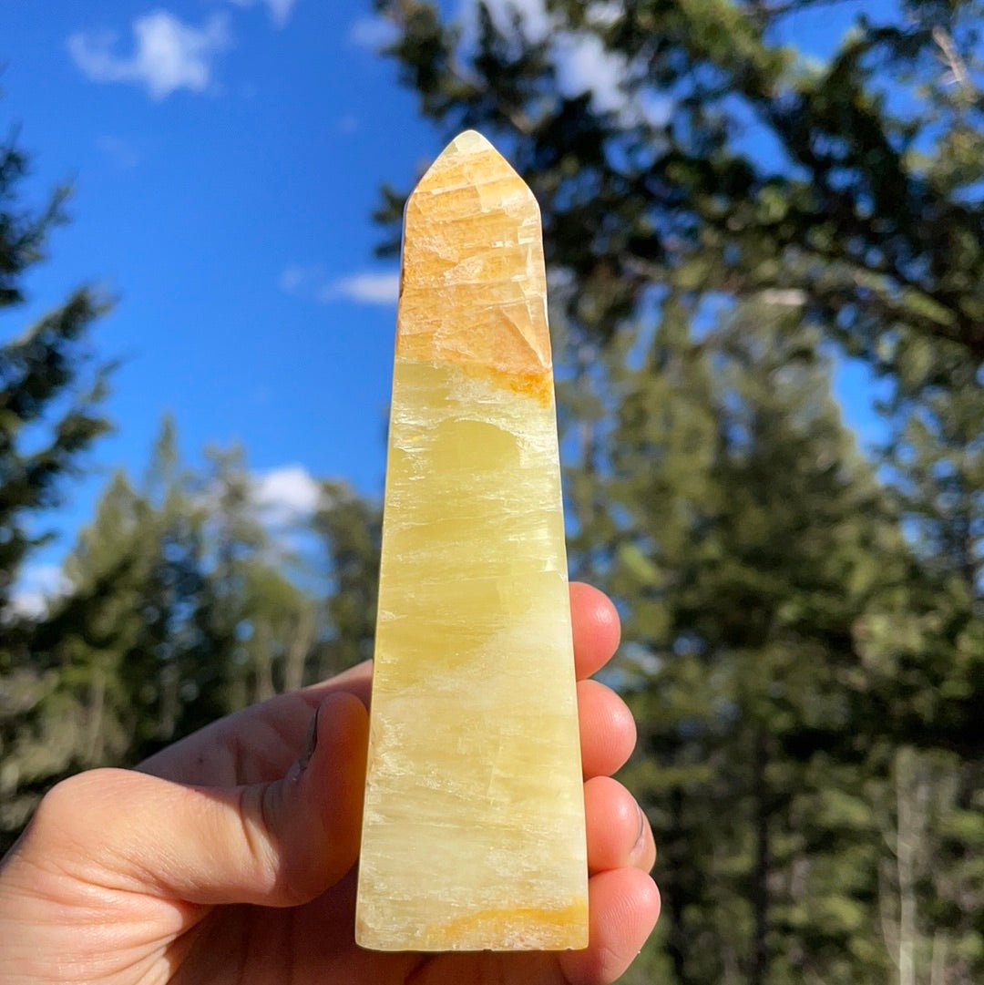 Lemon Calcite Tower - 35 - Starseed Collective