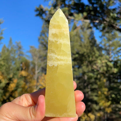 Lemon Calcite Tower - 41 - Starseed Collective