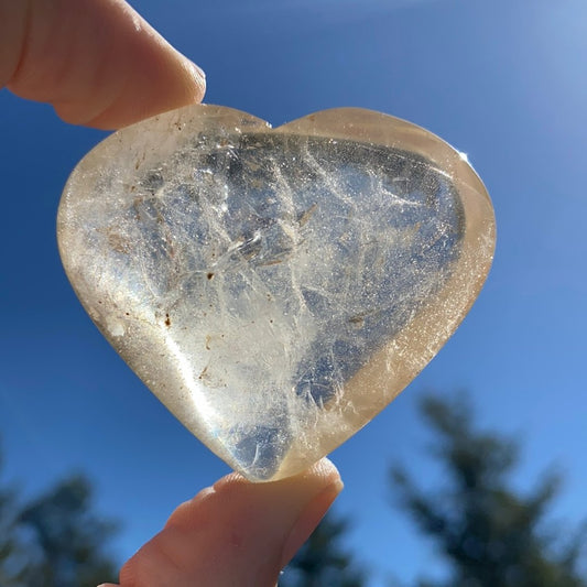 Natural Citrine Heart - 51 - Starseed Collective