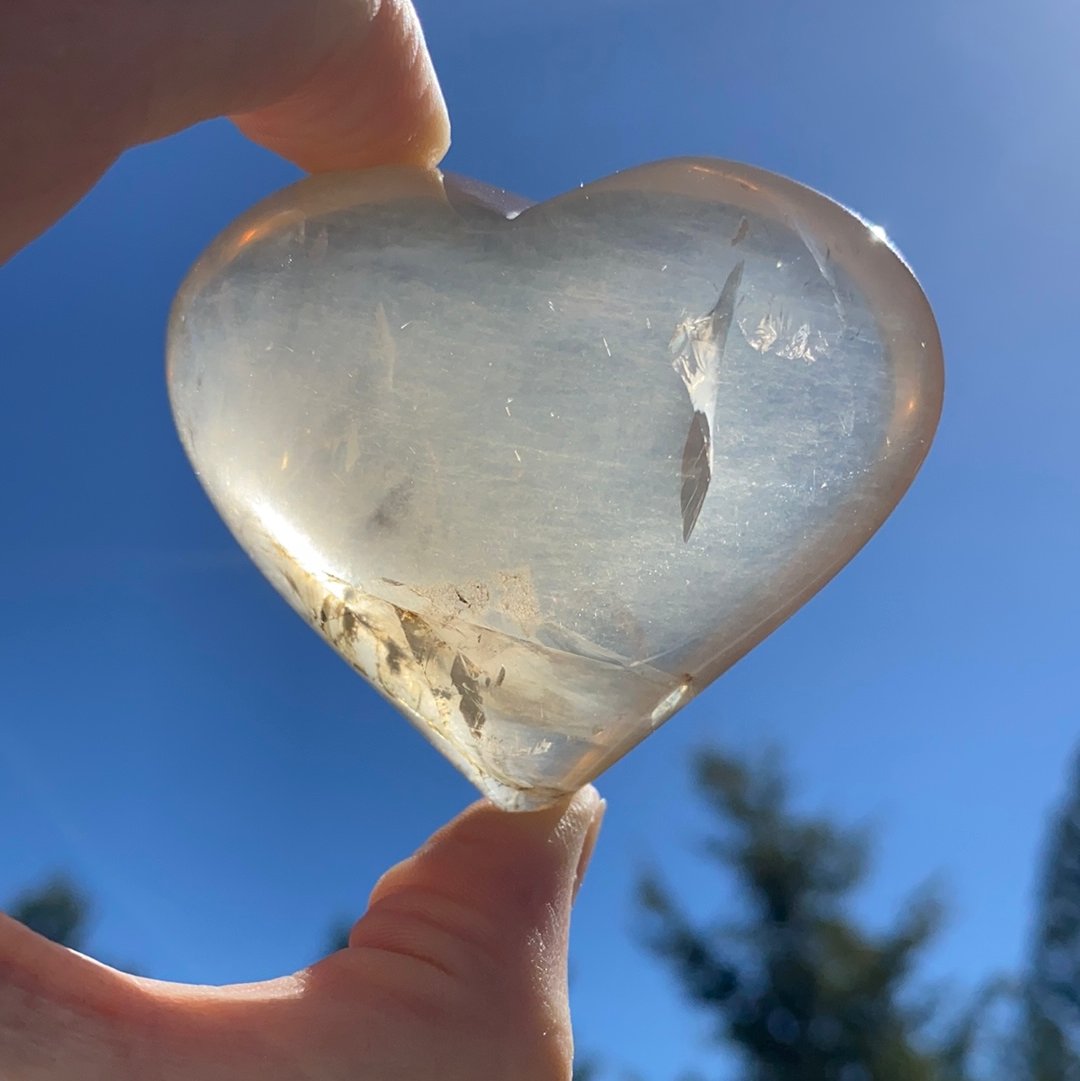 Natural Citrine Heart - 98 - Starseed Collective