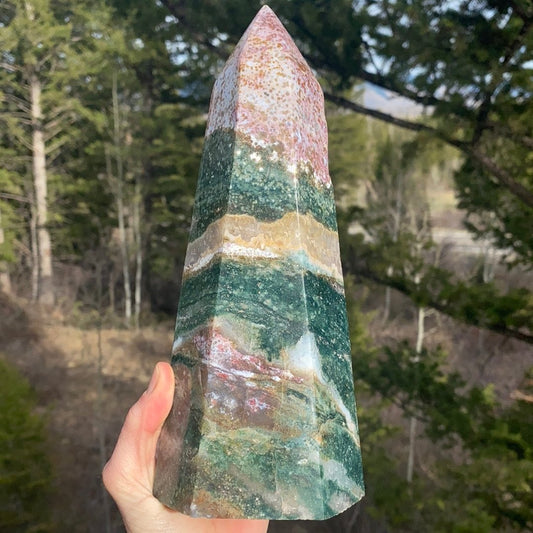 Ocean Jasper Tower - 238 - Starseed Collective