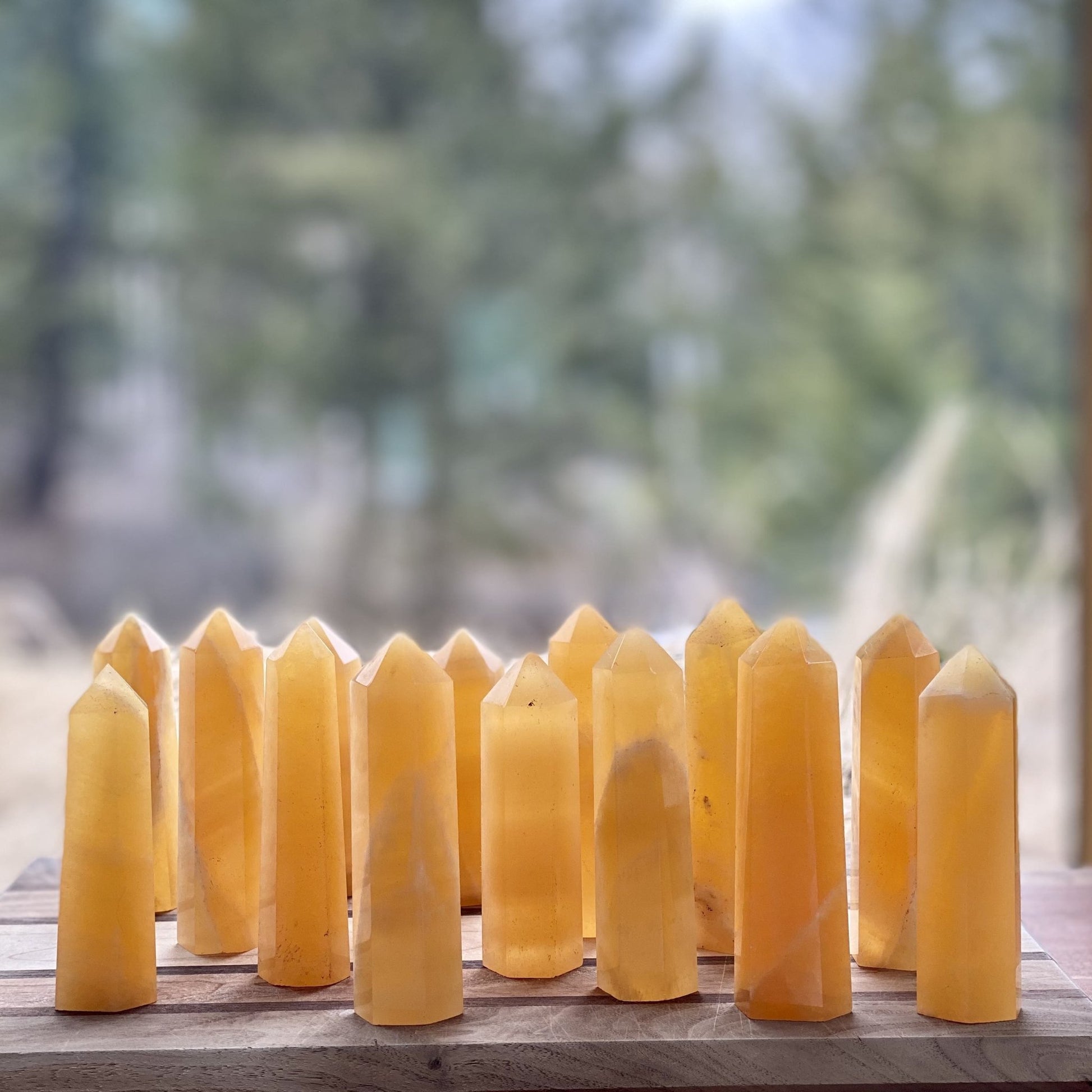 Orange Calcite Tower - Starseed Collective