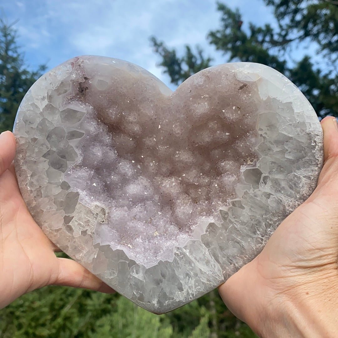 Pink Amethyst Heart - 1089 - Starseed Collective
