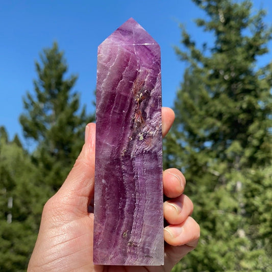 Pink Fluorite Tower - 171 - Starseed Collective