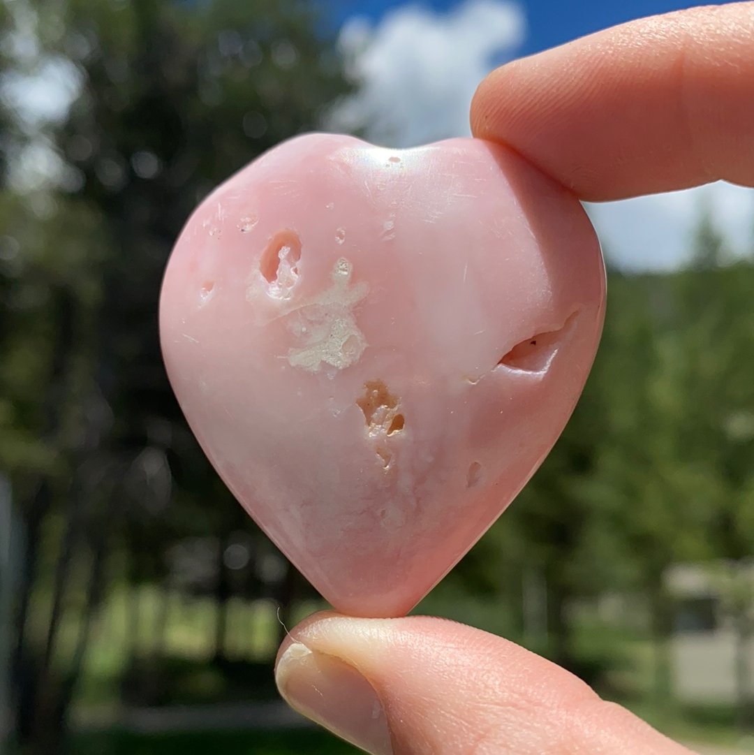 Pink Opal Heart - 21A - Starseed Collective