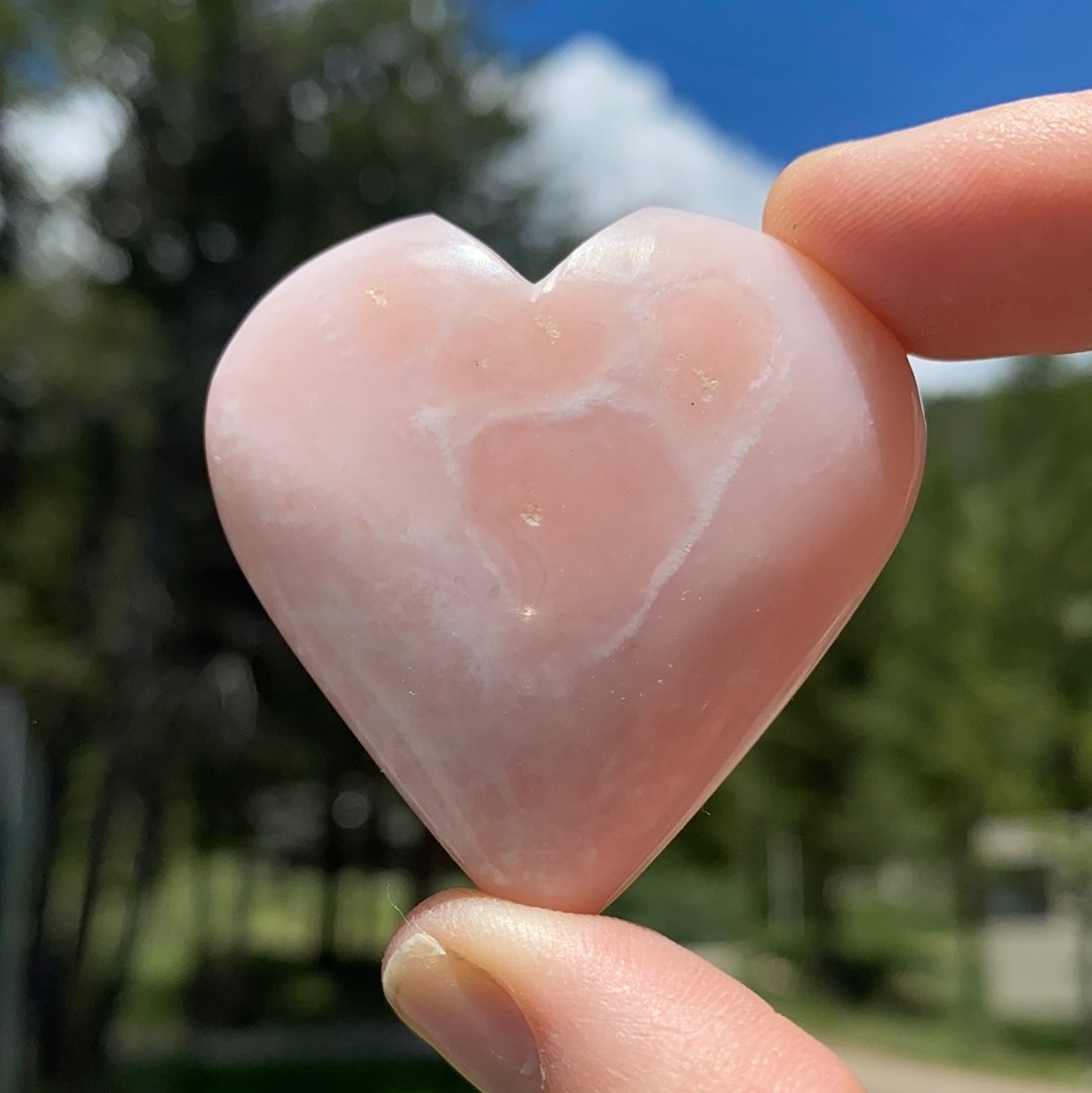 Pink Opal Heart - 21B - Starseed Collective