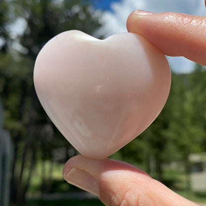 Pink Opal Heart - 24 - Starseed Collective