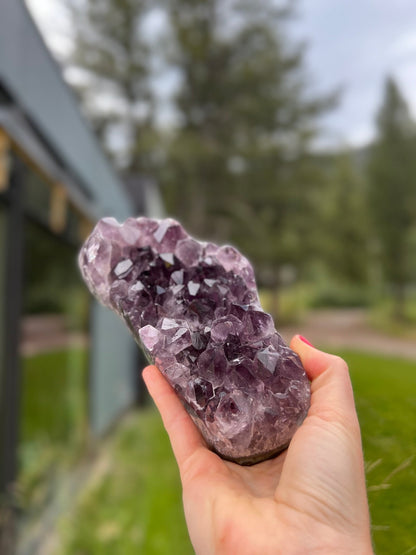 Purple Amethyst Cutbase - 196 - Starseed Collective
