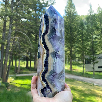 Purple Fluorite Tower - 501 - Starseed Collective