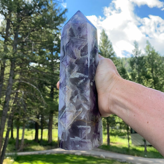 Purple Fluorite Tower - 501 - Starseed Collective