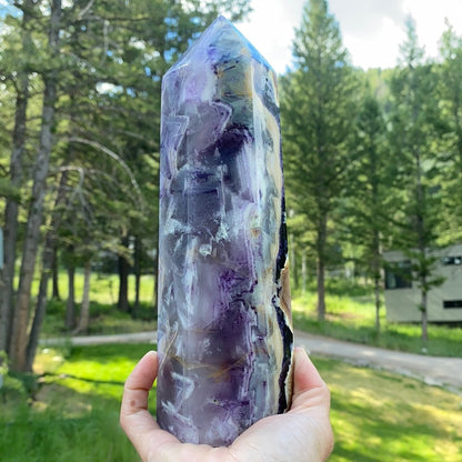 Purple Fluorite Tower - 501 - Starseed Collective