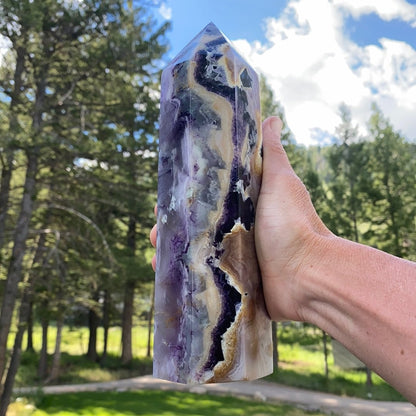 Purple Fluorite Tower - 501 - Starseed Collective