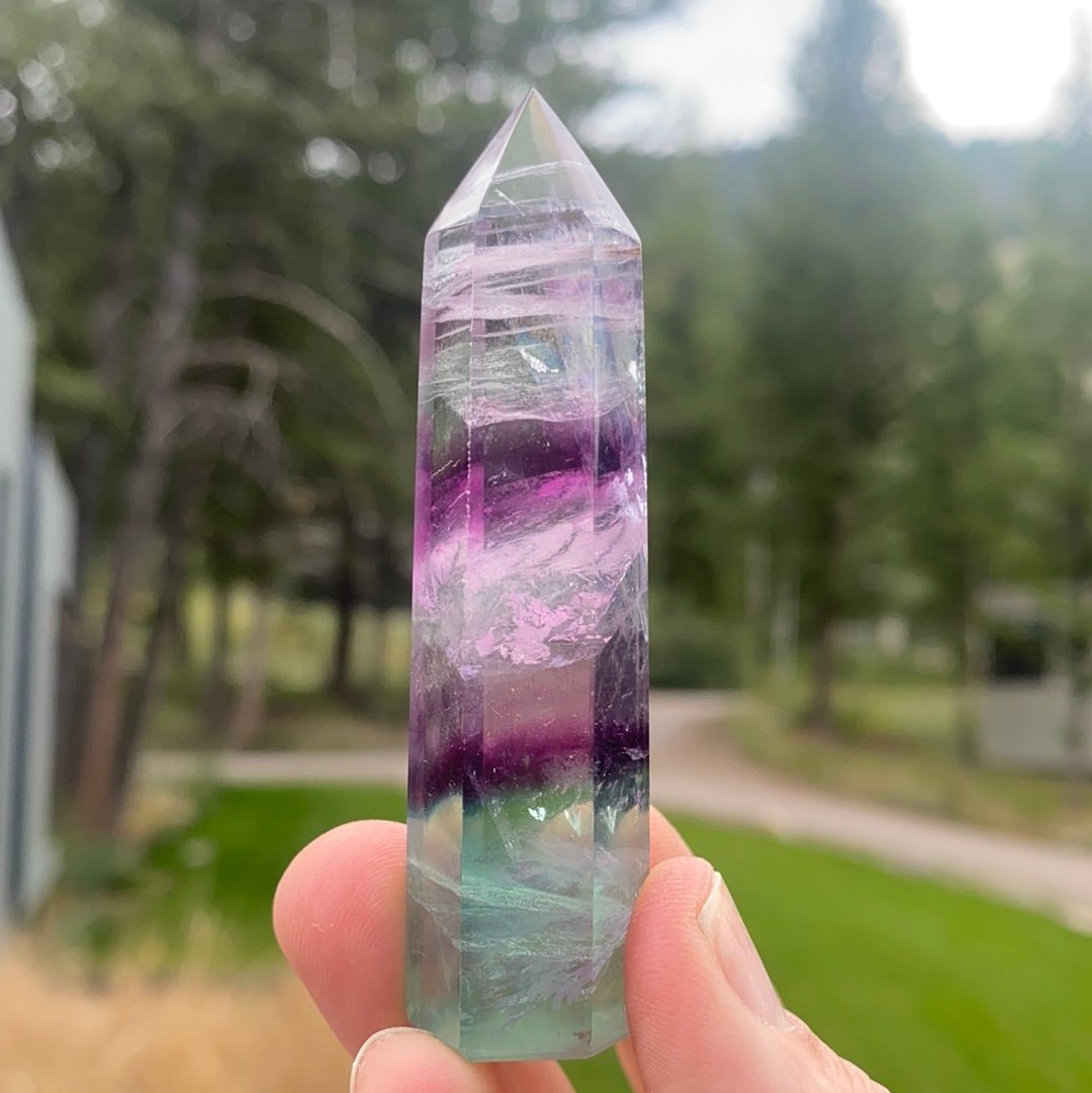 Rainbow Fluorite Tower - 17A - Starseed Collective