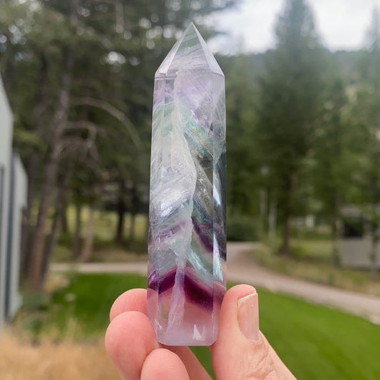 Rainbow Fluorite Tower - 30C - Starseed Collective