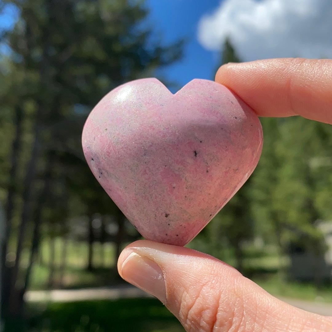 Rhodonite Heart - 16 - Starseed Collective